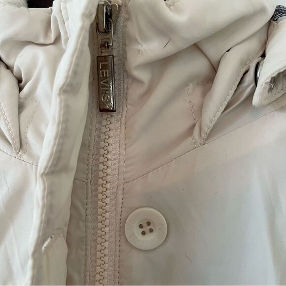 Levi’s Ivory Hooded Ski Snow Winter Jacket - Picture 7 of 11